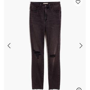 Madewell curvy skinny distressed skinny jeans